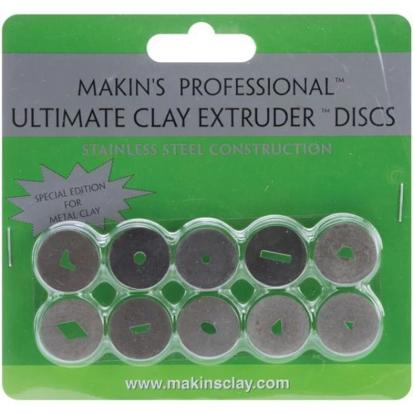 Makin's Professional Ultimate Clay Extruder Discs 10/Pkg 3 Makin's Professional Ultimate Clay Extruder Discs 10/Pkg