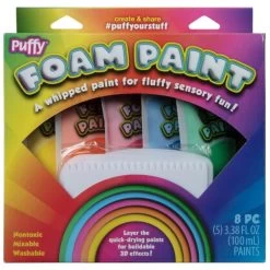 Puffy Foam Paint 5 Color Kit