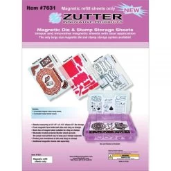 Zutter Magnetic Die & Stamp Storage Refill Sheets 3/Pkg -Professional Arts and Crafts Supplies Store 8a5e456c29b3ef07e3b18727c08efc563f