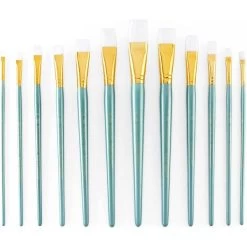 Royal Langnickel White Taklon Flat Value Pack Brush Set -Professional Arts and Crafts Supplies Store 8a9d5303de0b196adfaffada8c08141cfd
