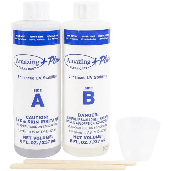 Amazing Clear Cast Plus Epoxy Kit 16oz 4 Amazing Clear Cast Plus Epoxy Kit 16oz - Image 2