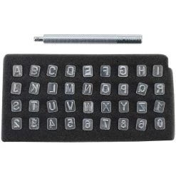 Alphabet & Number Stamp Set .25"