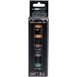Finnabair Art Extravagance Rust Effect Paste 50ml Jars 3/Pkg
