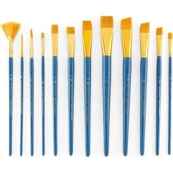Royal Langnickel Gold Taklon Value Pack Brush Set -Professional Arts and Crafts Supplies Store 8e761e4a2880998dd4199e0061a7fbd924