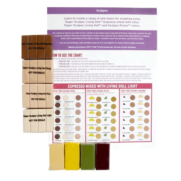 Super Sculpey Living Doll Multipack 3 Super Sculpey Living Doll Multipack