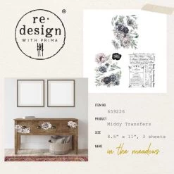 Prima Marketing Re-Design Decor Transfers 8.5"X11" 3/Sheets -Professional Arts and Crafts Supplies Store 9101df9cfdb42ade5e33b01ea5ba3ca670