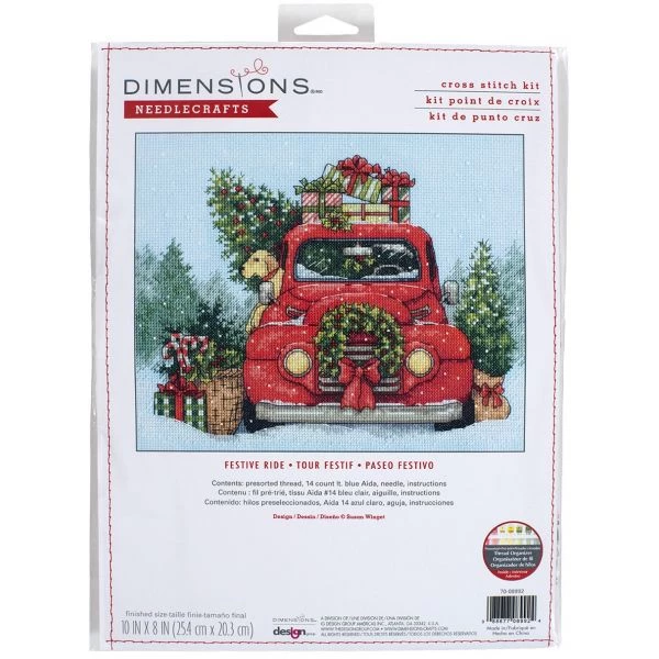 Dimensions Counted Cross Stitch Kit 10"X8" 3 Dimensions Counted Cross Stitch Kit 10"X8"