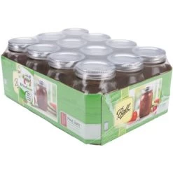 Ball(R) Regular Mouth Canning Jar 12/Pkg