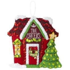 Bucilla Felt Ornament Applique Kit