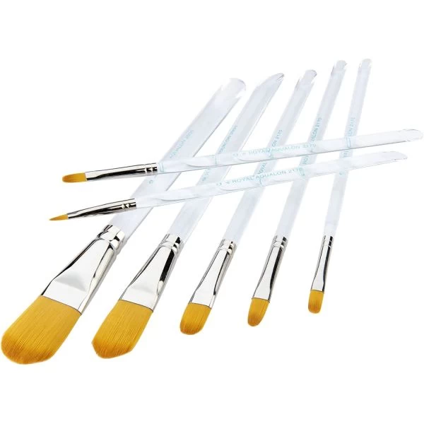 Royal Langnickel Aqualon Filbert Brush Set 4 Royal Langnickel Aqualon Filbert Brush Set - Image 2