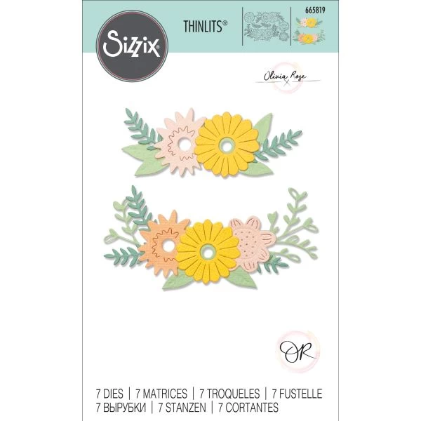 Sizzix Thinlits Dies By Olivia Rose 7/Pkg 4 Sizzix Thinlits Dies By Olivia Rose 7/Pkg - Image 2