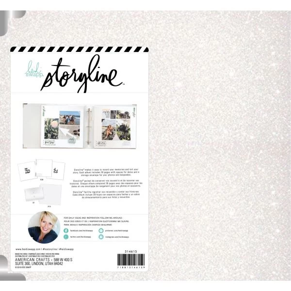 Heidi Swapp Storyline 3 D-Ring Album 12"X12" 4 Heidi Swapp Storyline 3 D-Ring Album 12"X12" - Image 2