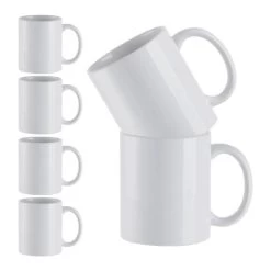 Craft Express Ceramic Sublimation Mugs 11oz 6/Pkg