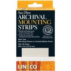Lineco See-Thru Archival Mounting Strips 60/Pkg