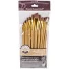 Royal Langnickel Brown Taklon Flat Brush Variety Pack -Professional Arts and Crafts Supplies Store a74da34daf2e8896ff8e184b24bd89d229
