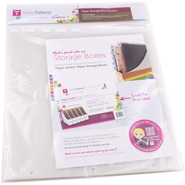 ScrapRack Paper Storage Box Tabbed Dividers 10/Pkg 4 ScrapRack Paper Storage Box Tabbed Dividers 10/Pkg - Image 2