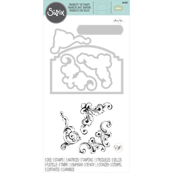 Sizzix Framelits Die & Stamp Set By Olivia Rose 5/Pkg 4 Sizzix Framelits Die & Stamp Set By Olivia Rose 5/Pkg - Image 2