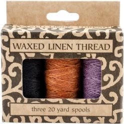 Lineco Waxed Linen 5 Ply Thread 3/Pkg