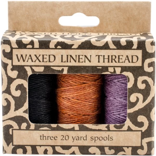 Lineco Waxed Linen 5 Ply Thread 3/Pkg 3 Lineco Waxed Linen 5 Ply Thread 3/Pkg