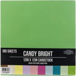 Colorbok Cardstock Pad 12"X12" 180/Pkg