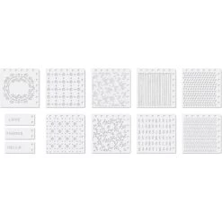 We R Memory Keepers Precision Stencils 12/Pkg -Professional Arts and Crafts Supplies Store b01574a8e4c54560d1a21bf3a5244a52ae
