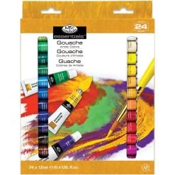 Gouache Acrylic Paints 12ml 24/Pkg