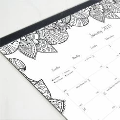 Blueline DoodlePlan Desk Calendar W/Coloring Pages, 17 3/4 X 10 7/8 -Professional Arts and Crafts Supplies Store bb294aa3cf7df78bac1a8f0457406ebba8