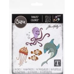 Sizzix Thinlits Dies By Tim Holtz 18/Pkg