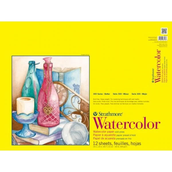 Strathmore Watercolor Paper Pad 18"X24" 3 Strathmore Watercolor Paper Pad 18"X24"