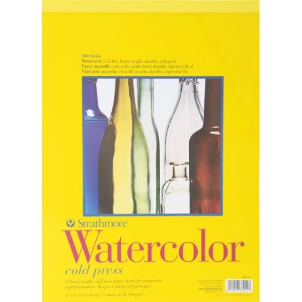 Strathmore Watercolor Paper Pad 11"X15" 3 Strathmore Watercolor Paper Pad 11"X15"