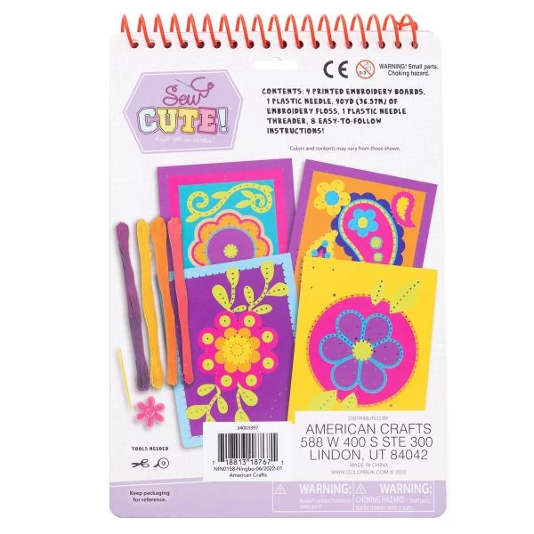 Colorbok Sew Cute Em-Broad-Ery Kit 5 Colorbok Sew Cute Em-Broad-Ery Kit - Image 3