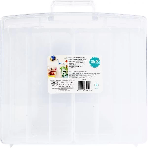 We R Washi Translucent Plastic Storage Bin 3 We R Washi Translucent Plastic Storage Bin