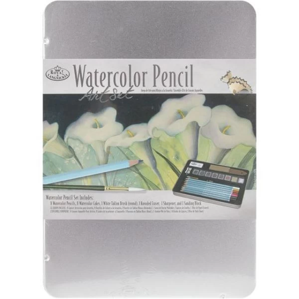 Watercolor Pencil Art Set W/Tin 3 Watercolor Pencil Art Set W/Tin