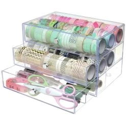 Deflecto Washi Tape Storage Cube -Professional Arts and Crafts Supplies Store d0890da54dce488acd9ccbfd59d9153acd