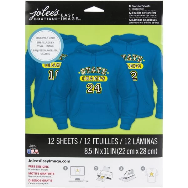 Jolee's Easy Image Transfer Sheets 8.5"X11" 12/Pkg 3 Jolee's Easy Image Transfer Sheets 8.5"X11" 12/Pkg