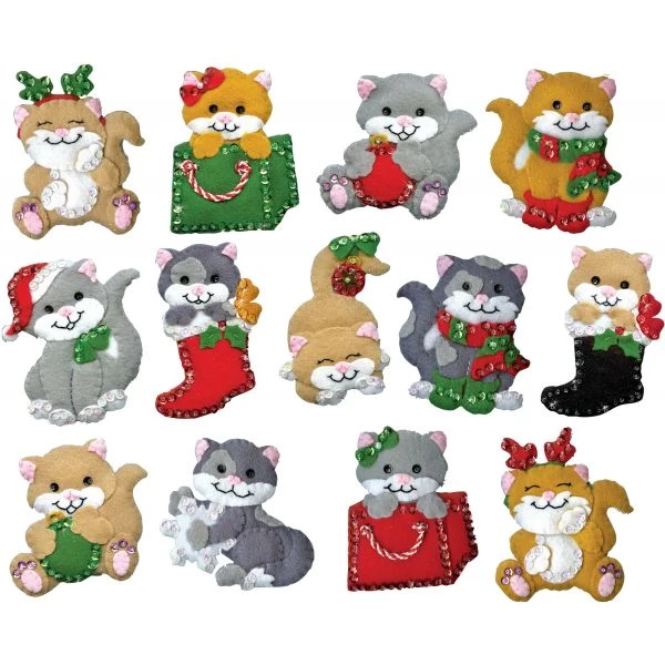 Design Works Felt Ornament Applique Kit Set Of 13 3 Design Works Felt Ornament Applique Kit Set Of 13
