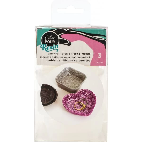 American Crafts Color Pour Resin Mold 3/Pkg 3 American Crafts Color Pour Resin Mold 3/Pkg