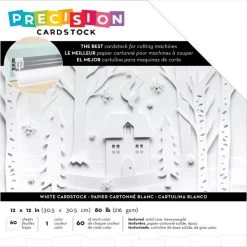 American Crafts Precision Cardstock Pack 80lb 12"X12" 60/Pkg
