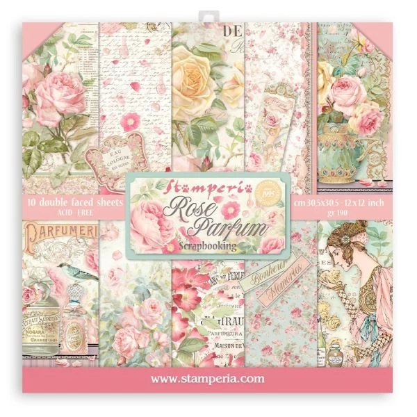 Stamperia Double-Sided Paper Pad 12"X12" 10/Pkg 3 Stamperia Double-Sided Paper Pad 12"X12" 10/Pkg