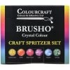 Brusho Crystal Colours Craft Spritzer Set 6/Pkg -Professional Arts and Crafts Supplies Store e7fde8c1610aea3e2e626998c7ccc46c91