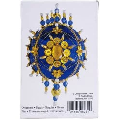 Design Works Satin Ball Beaded Ornament Kit 3"x5"