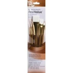 Princeton Synthetic White Taklon Real Value Brush Set