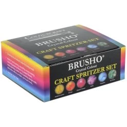Brusho Crystal Colours Craft Spritzer Set 6/Pkg -Professional Arts and Crafts Supplies Store f4b3ee4dc1ad98d4e661bd84c9b1c9e1e3