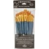 Royal Langnickel Gold Taklon Flat Value Pack Brush Set 1 Royal Langnickel Gold Taklon Flat Value Pack Brush Set -Professional Arts and Crafts Supplies Store f5c7000fc4c7fff512c5c28c07cc3c2ece