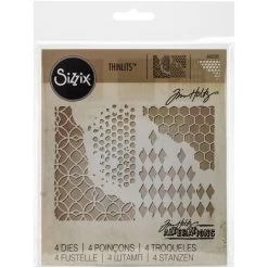 Sizzix Thinlits Dies By Tim Holtz 4/Pkg