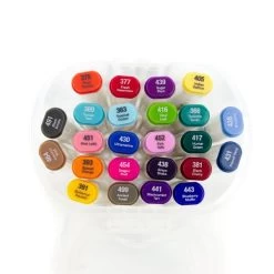 Nuvo Alcohol Markers 24/Pkg -Professional Arts and Crafts Supplies Store fb6163e3f551e64be89a1c2ed1e3dccd92