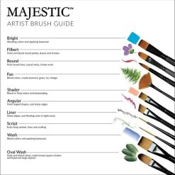 Royal Langnickel Majestic Angular Brush Set -Professional Arts and Crafts Supplies Store fb7ee0c2d86336ae171f414533bf33889c