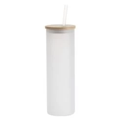 Craft Express Frosted Glass Skinny Tumbler 20oz 6/Pkg